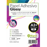 Papel Adhesivo Glossy  A3+ 115 Gr  50 Hojas 