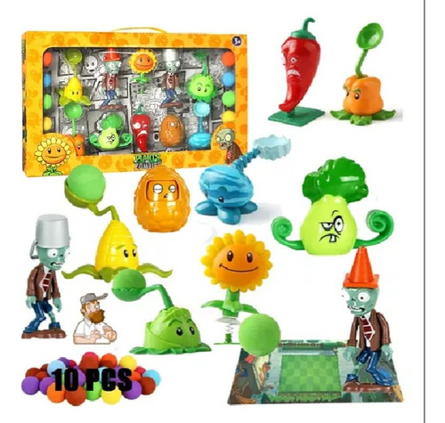 Juguetes Infantiles Plantas Vs Zombies Con Caja De Regalo