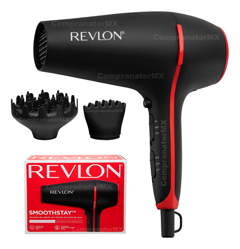 Secadora Cabello Revlon Coco Cerámica Turmalina Iones Pelo