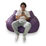 Sillon Puff Pera Doble Para 2 Personas Soporta Hasta 140 Kg