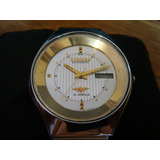 Reloj Citizen Automatic Made In Japan Bisel Oro Dial Blanco