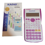 Calculadora Científica Kadio Kd-350msc 240 Funciones Morada