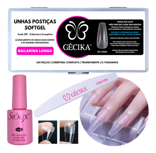 Tips De Gel Modo Aplicacao Igual Tip De Gel Lara E Speed Tip