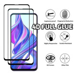 Película Vidro 4d Full Glue Huawei Honor 9x Pro Adere 100% 6.59 Polegadas