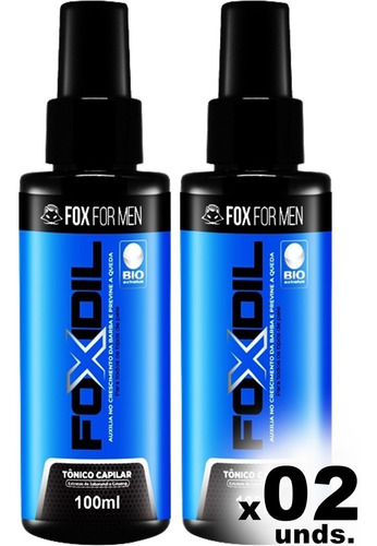 Tônico Capilar Foxidil 120ml Da Fox For Men Cresce Rapido
