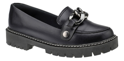 Mocassim Feminino  Sapato Tratorado Boyfriend Loafers Casual