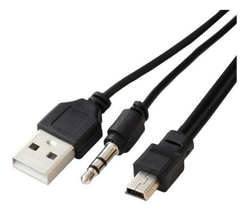 Cable Mini Usb V3 Con Auxiliar 3.5mm