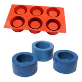 Molde De Silicone Formato 6 Vasos Pequenos