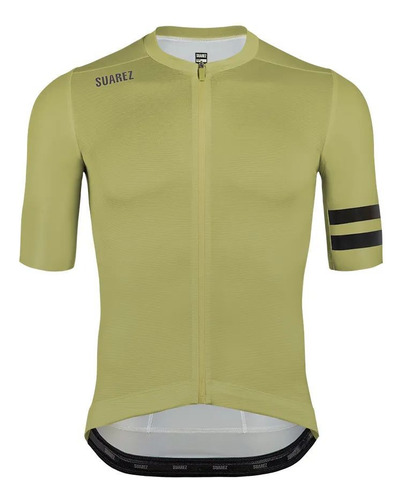 Jersey Ciclismo M/c Suarez Hombre Solid Green Gold 2.4