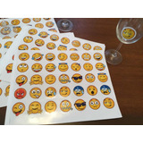 Marcadores De Vasos Identificar Copas Plancha 35 Emoji Adhes