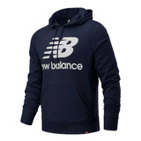 Buzo New Balance  Essentials Pullover Hoodie Mt811557cl Azul