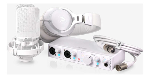 Kit Grabacion Interfaz Arturia Minifuse Recording Pack White