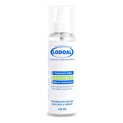 Lodoal Antitranspirante Pies Desodorante Desinfectante 195ml Eucalipto