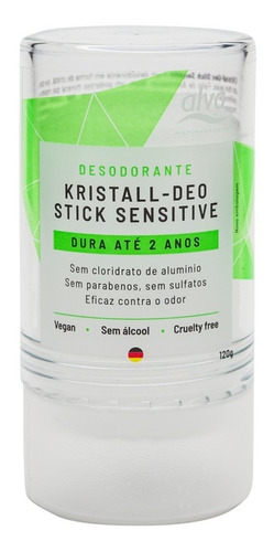 Kit 10 Desodorante Stick Kristall Sensitive 120g