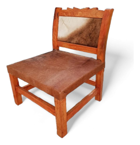 Sillon Matero Madera Chañar Asiento Cuero De Vaca