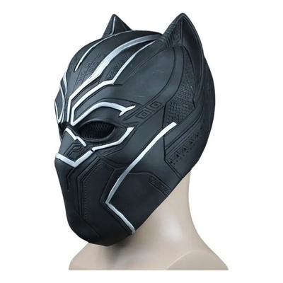 Fh. Captain America Black Panther Máscara De Látex Cos