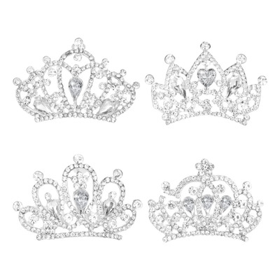 Minitiaras En Forma De Corona Con Peineta For El Pelo, Mini