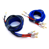 2.5mtrs Cable Audio 10 Awg Ofc Conector Nakamichi  Bi-wiring