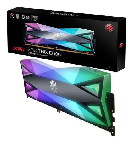 Memoria Xpg Spectrix D60g Ddr4 8gb 3600 Mhz Intel Amd Rgb