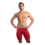 Traje Para Natacion Swf Hombre  Rojo Tela En Pbt Swf030