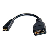 Adaptador De Cable Micro Hdmi Macho Hdmi Hembra Cy, Cab...