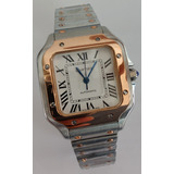 Reloj Cartiere Mod. Santos Dama Oro Rosa Caratula Blanca