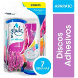 Glade Gel Discos Adhesivos Campos Lavanda Aparato Full 36 Ml