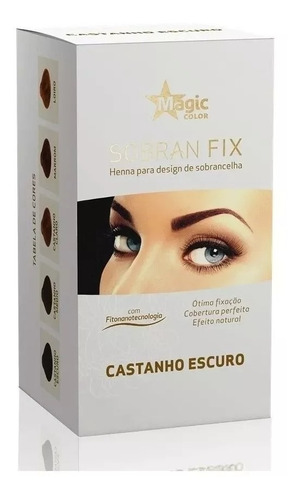 Magic Color Henna Cejas Sobran Fix Castaño Oscuro