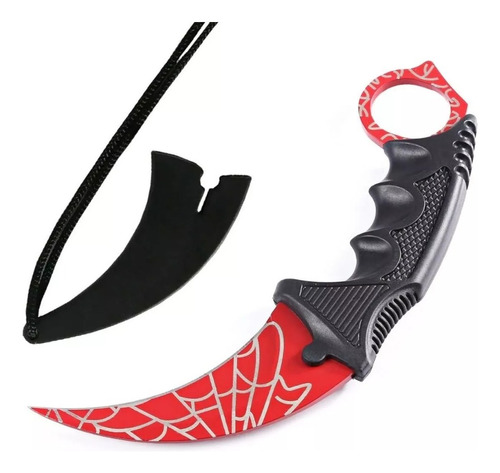 Faca Karambit Cs Go Rainbow Fade Real + Bainha Vermelho