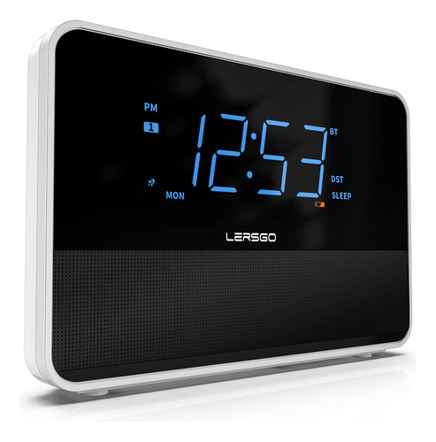 Lersgo Radio Despertador Bluetooth V5.0 Altavoz Con Sonido H