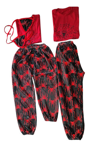 Conjunto De Pijama Duos Unitalla Con Diseños Elegantes 5pza
