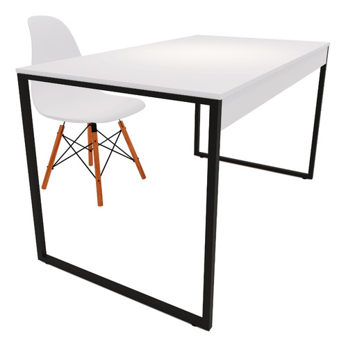 Cadeira De Jantar Charles Eames Eiffel + Mesa De Escritório