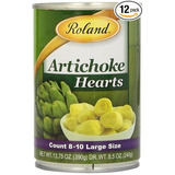 Roland Foods Corazones De Alcachofa, Grande, 13.75 Onza (paq