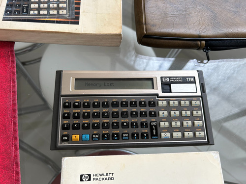 Calculadora Hp 71b - Com Capa, Manuais E Leitora De Cartao 