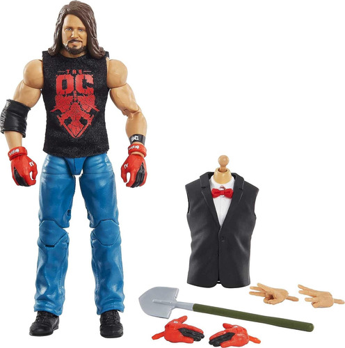 Figura De Acción  Mattel Aj Styles Wrestle Mania Elite