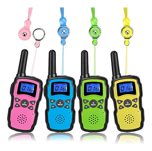 Wishouse Walkie Talkies Para Niños, Paquete De 4,