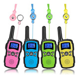 Wishouse Walkie Talkies Para Niños, Paquete De 4,