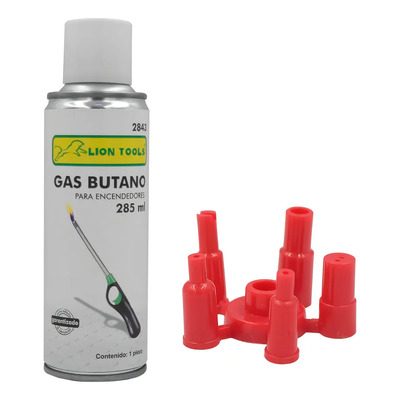 Gas Butano Para Encendedores Con Boquillas 285ml Lion Tools | MercadoLibre