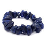 Pulseira De Sodalita Azul Pedra De Intuição Proteção Chakra 