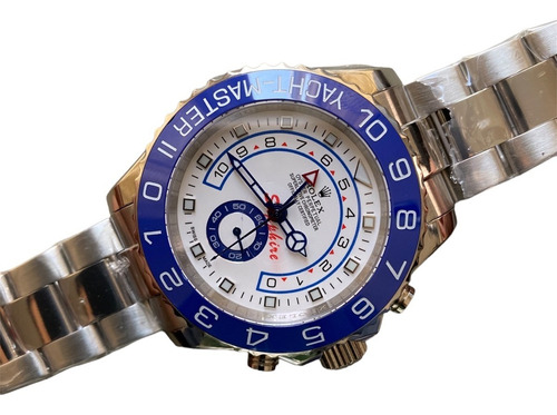 Reloj Rolex Automatic Zafiro Yacht Master 2 Azul Plata 44mm 