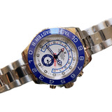 Reloj Rolex Automatic Zafiro Yacht Master 2 Azul Plata 44mm 