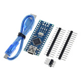 Placa Nano V3.0 Arduino Compatível Com Cabo Usb