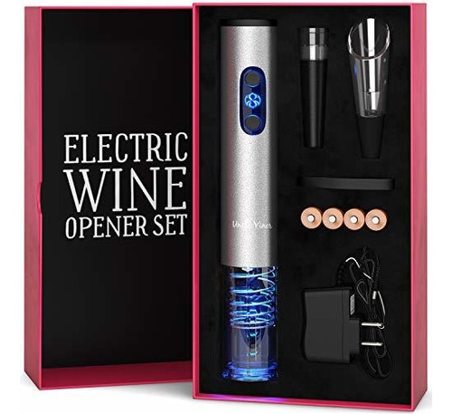 Abridor Eléctrico De Vino Con Cargador- Accesorios De Vin