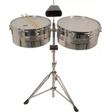 Juego De Timbales Latinos 13 Y 14 Pulgadas Stb-1314