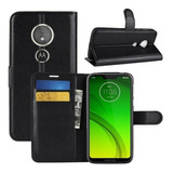 Capa Carteira Premium Flip Compatível Moto G7 Power Tela 6.2