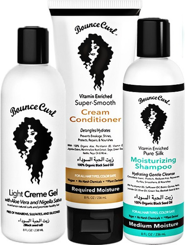 Kit Crema Rizos Peinar+ Shampoo + Acondicionador Bounce Curl