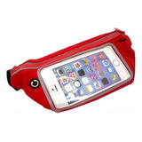 Riñonera Everlast Porta Celular Deportiva Impermeable Bici Color Rojo