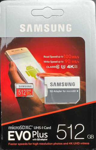 Memoria Samsung Micro Sd 512 Gb Con Adaptador