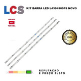 Kit 3 Barra Led Tcl L43s4900fs L43s4900 43d2900 Novo C/ Nf