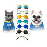 Gafas Redondas Para Macotas Gato Y Perro Lentes Disfraz
